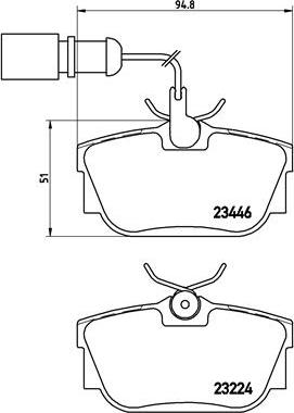 Brembo P 85 059 - Kit de plaquettes de frein, frein à disque cwaw.fr