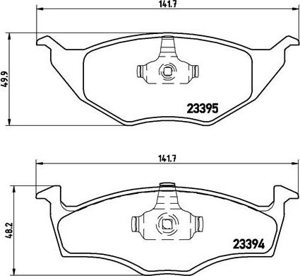 Brembo P 85 055 - Kit de plaquettes de frein, frein à disque cwaw.fr