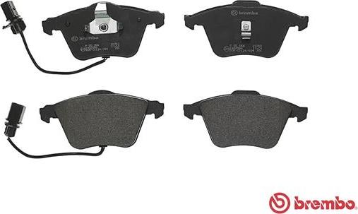 Brembo P 85 056 - Kit de plaquettes de frein, frein à disque cwaw.fr