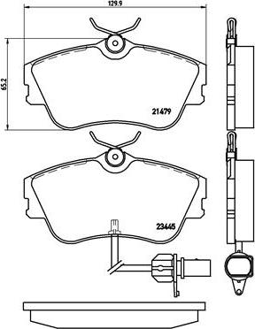 Brembo P 85 050 - Kit de plaquettes de frein, frein à disque cwaw.fr