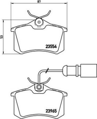 Brembo P 85 058 - Kit de plaquettes de frein, frein à disque cwaw.fr