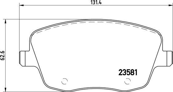 Brembo P 85 057X - Kit de plaquettes de frein, frein à disque cwaw.fr