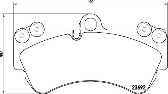 Brembo P 85 069 - Kit de plaquettes de frein, frein à disque cwaw.fr