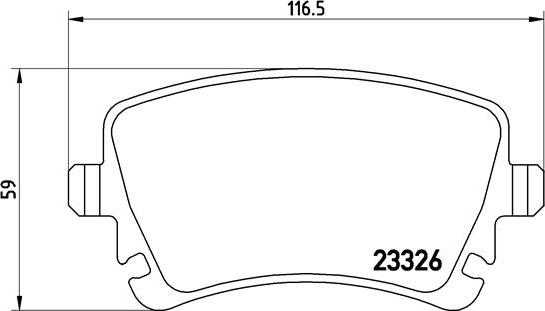 Brembo P 85 064 - Kit de plaquettes de frein, frein à disque cwaw.fr