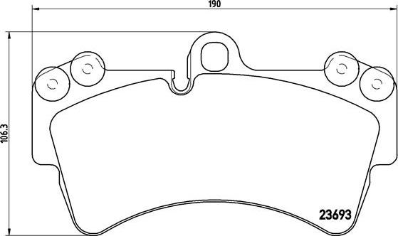 Brembo P 85 065 - Kit de plaquettes de frein, frein à disque cwaw.fr