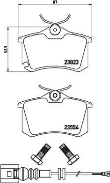 Brembo P 85 066 - Kit de plaquettes de frein, frein à disque cwaw.fr