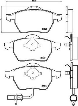 Brembo P 85 060 - Kit de plaquettes de frein, frein à disque cwaw.fr