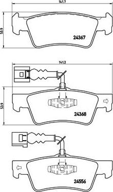 Brembo P 85 068 - Kit de plaquettes de frein, frein à disque cwaw.fr