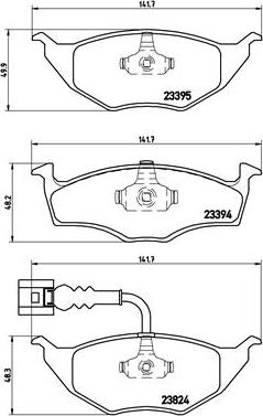 Brembo P 85 063 - Kit de plaquettes de frein, frein à disque cwaw.fr