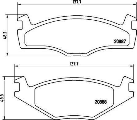 Brembo P 85 005 - Kit de plaquettes de frein, frein à disque cwaw.fr