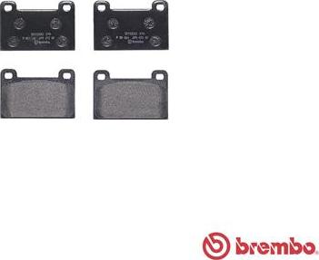 Brembo P 85 006 - Kit de plaquettes de frein, frein à disque cwaw.fr