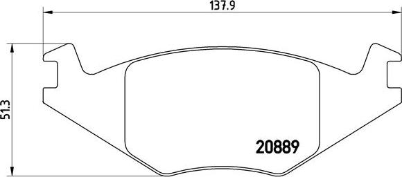 Brembo P 85 019 - Kit de plaquettes de frein, frein à disque cwaw.fr