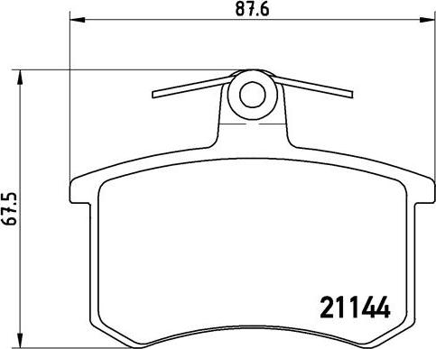 Brembo P 85 013 - Kit de plaquettes de frein, frein à disque cwaw.fr