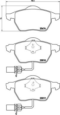 Brembo P 85 085X - Kit de plaquettes de frein, frein à disque cwaw.fr