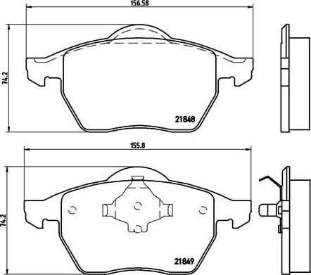 Brembo P 85 039 - Kit de plaquettes de frein, frein à disque cwaw.fr