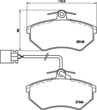 Brembo P 85 034 - Kit de plaquettes de frein, frein à disque cwaw.fr