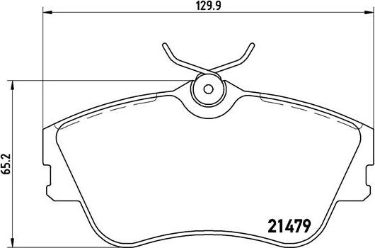 Brembo P 85 029 - Kit de plaquettes de frein, frein à disque cwaw.fr