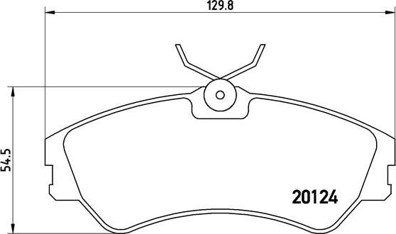 Brembo P 85 028 - Kit de plaquettes de frein, frein à disque cwaw.fr