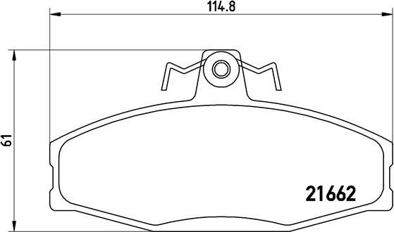 Brembo P 85 022 - Kit de plaquettes de frein, frein à disque cwaw.fr