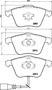 Brembo P 85 079 - Kit de plaquettes de frein, frein à disque cwaw.fr