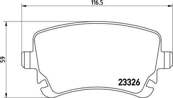 Brembo P 85 076 - Kit de plaquettes de frein, frein à disque cwaw.fr