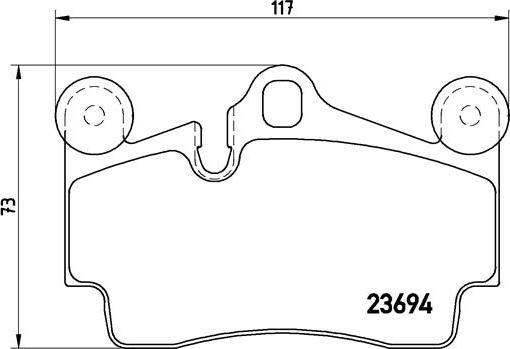 Brembo P 85 070 - Kit de plaquettes de frein, frein à disque cwaw.fr