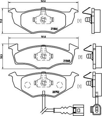 Brembo P 85 071 - Kit de plaquettes de frein, frein à disque cwaw.fr