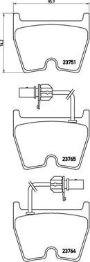 Brembo P 85 078 - Kit de plaquettes de frein, frein à disque cwaw.fr