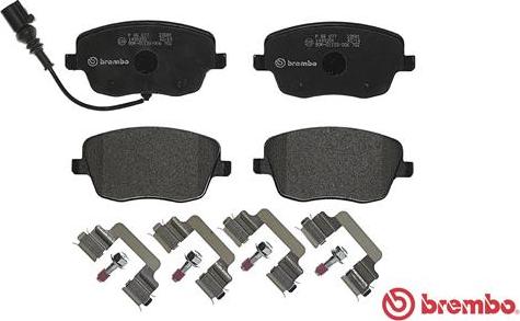 Brembo P 85 077 - Kit de plaquettes de frein, frein à disque cwaw.fr