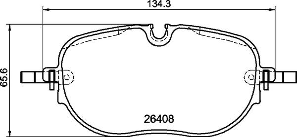 Brembo P 85 195 - Kit de plaquettes de frein, frein à disque cwaw.fr