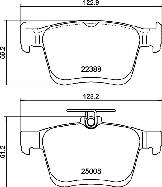 Brembo P 85 191 - Kit de plaquettes de frein, frein à disque cwaw.fr