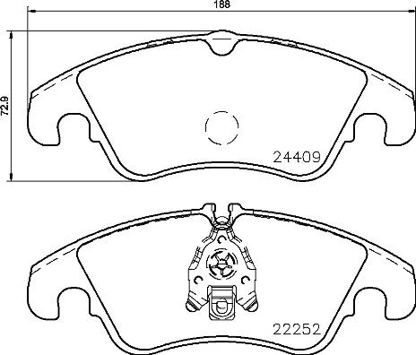 Brembo P 85 145 - Kit de plaquettes de frein, frein à disque cwaw.fr