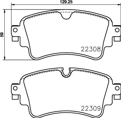 Brembo P85154N - Kit de plaquettes de frein, frein à disque cwaw.fr