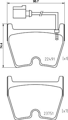 Brembo P 85 152X - Kit de plaquettes de frein, frein à disque cwaw.fr