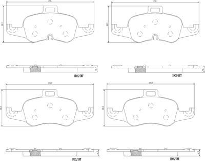 Brembo P85160N - Kit de plaquettes de frein, frein à disque cwaw.fr