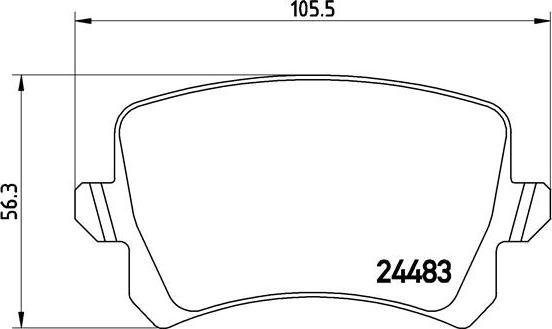 Brembo P 85 109 - Kit de plaquettes de frein, frein à disque cwaw.fr