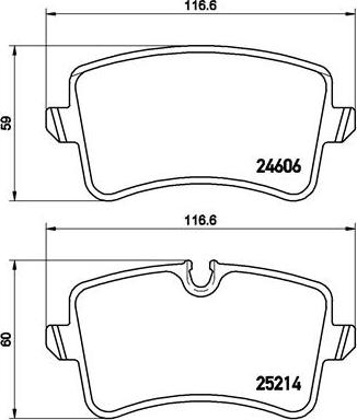 Brembo P 85 119 - Kit de plaquettes de frein, frein à disque cwaw.fr