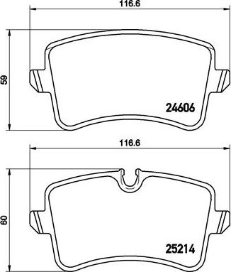 Brembo P 85 118 - Kit de plaquettes de frein, frein à disque cwaw.fr