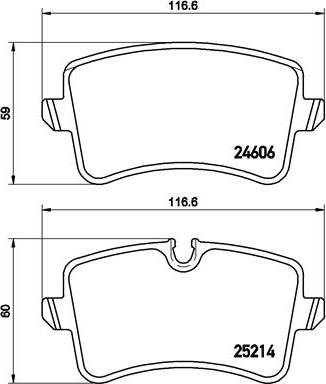 Brembo P 85 117 - Kit de plaquettes de frein, frein à disque cwaw.fr