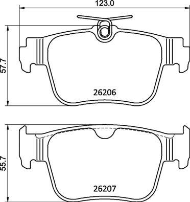 Brembo P 85 184 - Kit de plaquettes de frein, frein à disque cwaw.fr