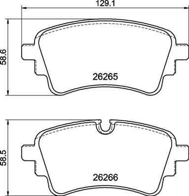 Brembo P 85 185 - Kit de plaquettes de frein, frein à disque cwaw.fr