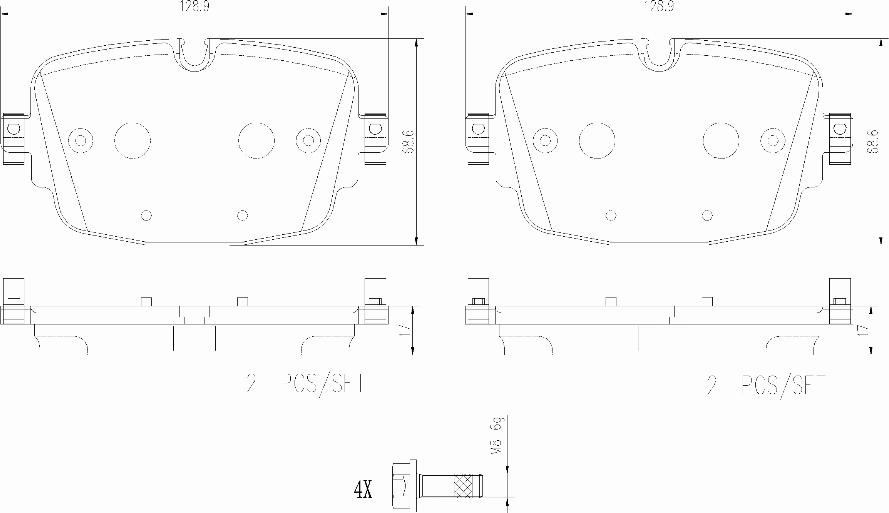 Brembo P85180N - Kit de plaquettes de frein, frein à disque cwaw.fr