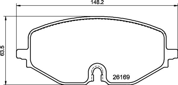 Brembo P 85 182X - Kit de plaquettes de frein, frein à disque cwaw.fr