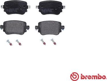 Brembo P 85 135 - Kit de plaquettes de frein, frein à disque cwaw.fr