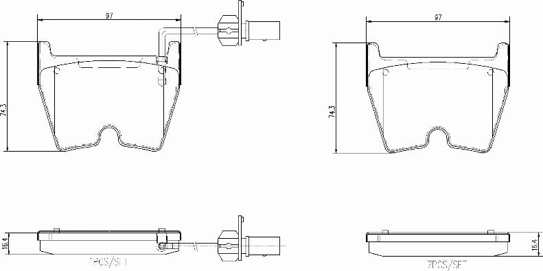 Brembo P85138N - Kit de plaquettes de frein, frein à disque cwaw.fr