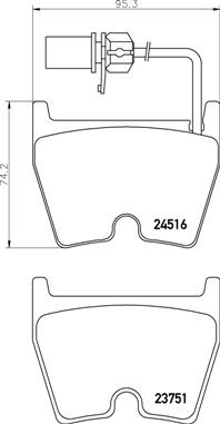 Brembo P 85 138 - Kit de plaquettes de frein, frein à disque cwaw.fr