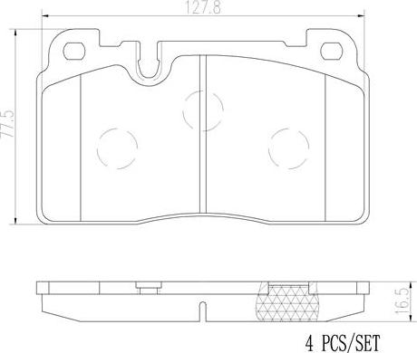 Brembo P85133N - Kit de plaquettes de frein, frein à disque cwaw.fr