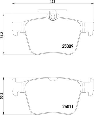 Brembo P 85 124X - Kit de plaquettes de frein, frein à disque cwaw.fr