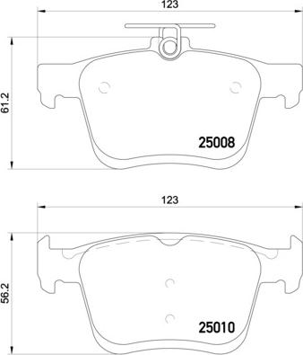 Brembo P 85 125E - Kit de plaquettes de frein, frein à disque cwaw.fr