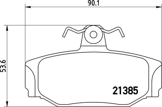 Brembo P 86 009 - Kit de plaquettes de frein, frein à disque cwaw.fr